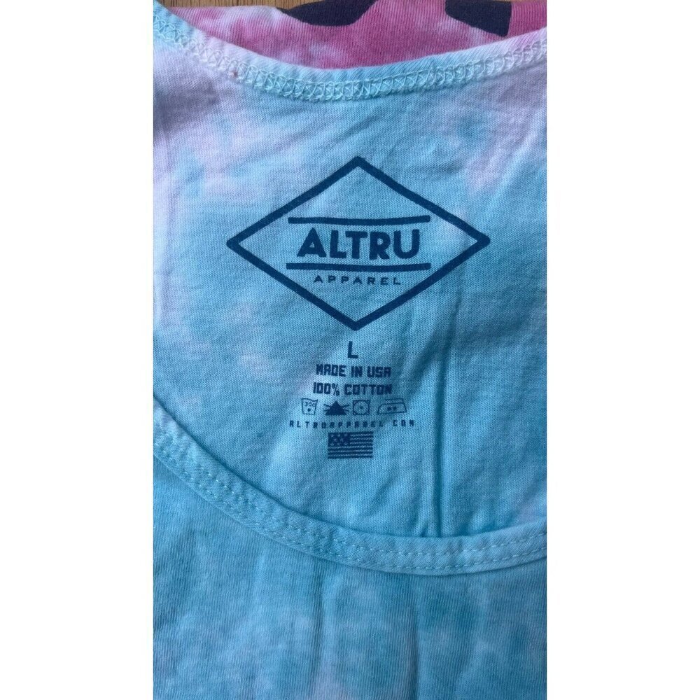 Altru Men's Cotton Tie Dye Sleeveless Surf Tank Shirt L XL - Picture 7 of 16